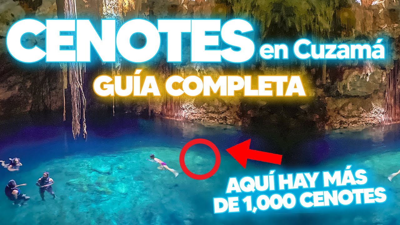 ✅  CENOTES de CUZAMA, YUCATÁN 🔴 GUÍA COMPLETA de 3 CENOTES | Cómo llegar? Cuanto cuesta? Tour LOCAL
