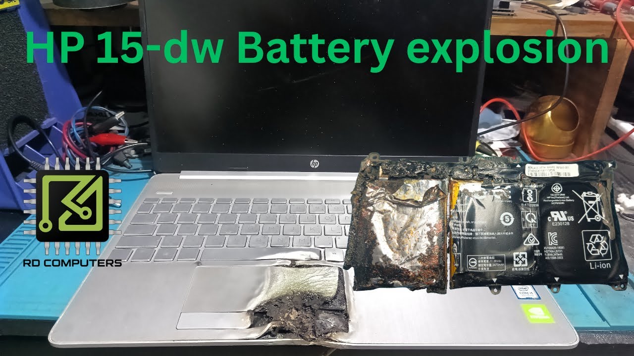 HP 15 dw Battery explosion | La-H323P |#batteryexplosion #laptop #rdcomputers #hp #laptop #srilanka