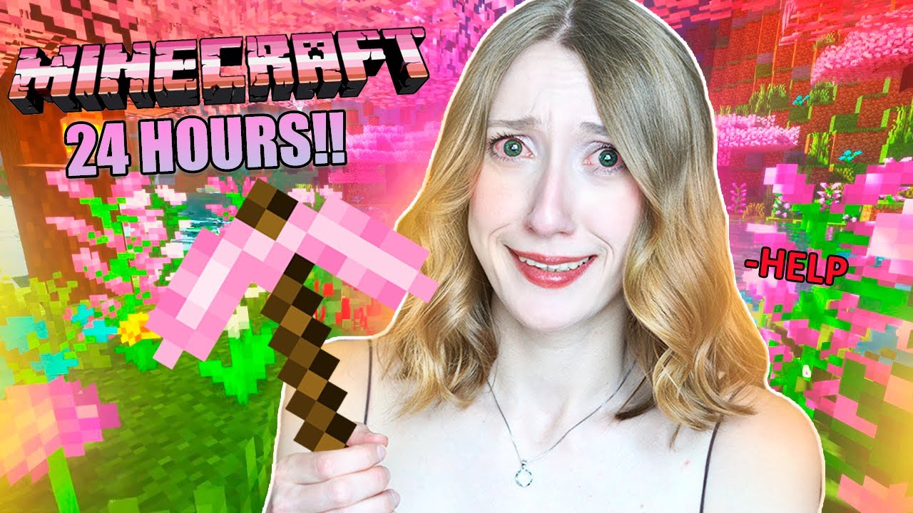 ვთამაშობ KAWAII MINECRAFT 24 საათი!