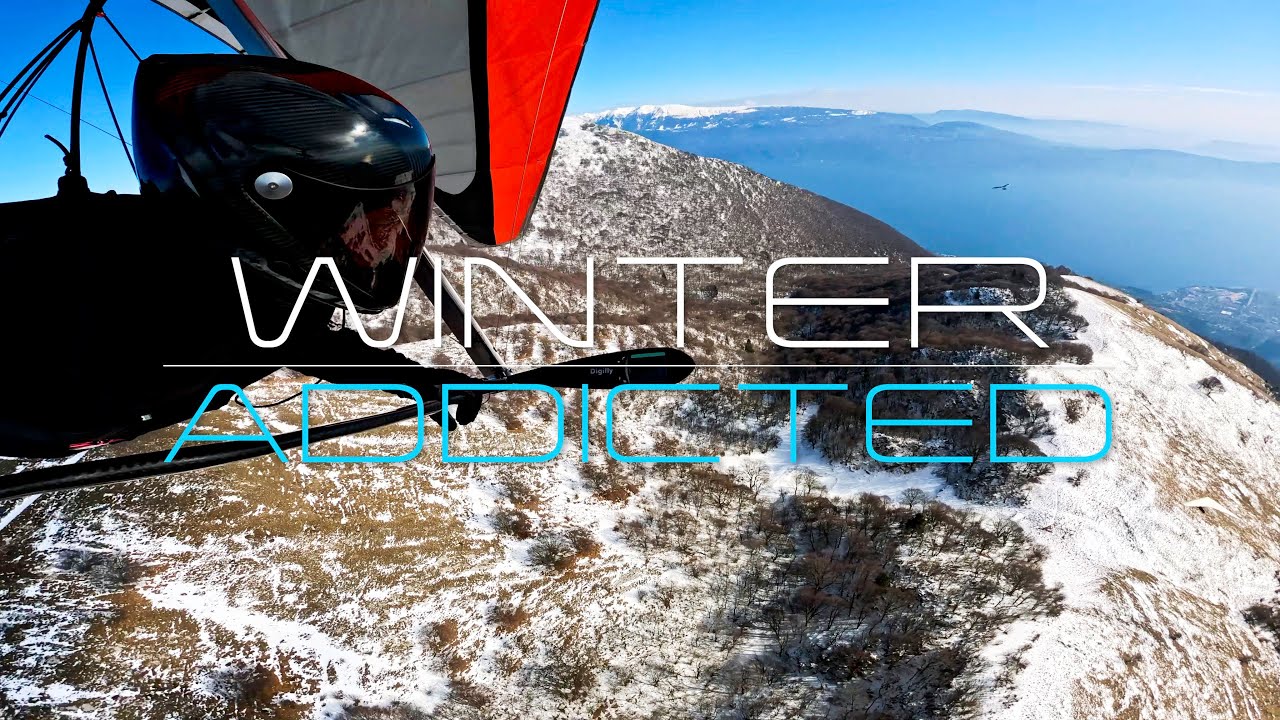 [4K] Winter Addicted - New Icaro2000 NeroHero Helmet (Hang Gliding)