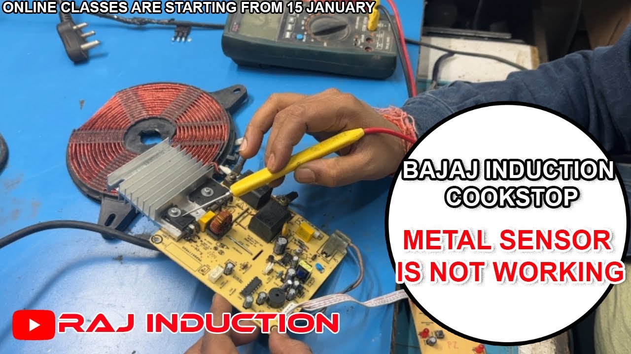 Bajaj Induction cooktop no metal sense | Raj Induction