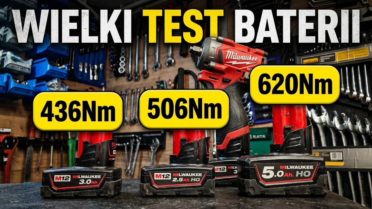 Milwaukee NOWY model M12 test na różnych bateriach #milwaukee #m12 #test 