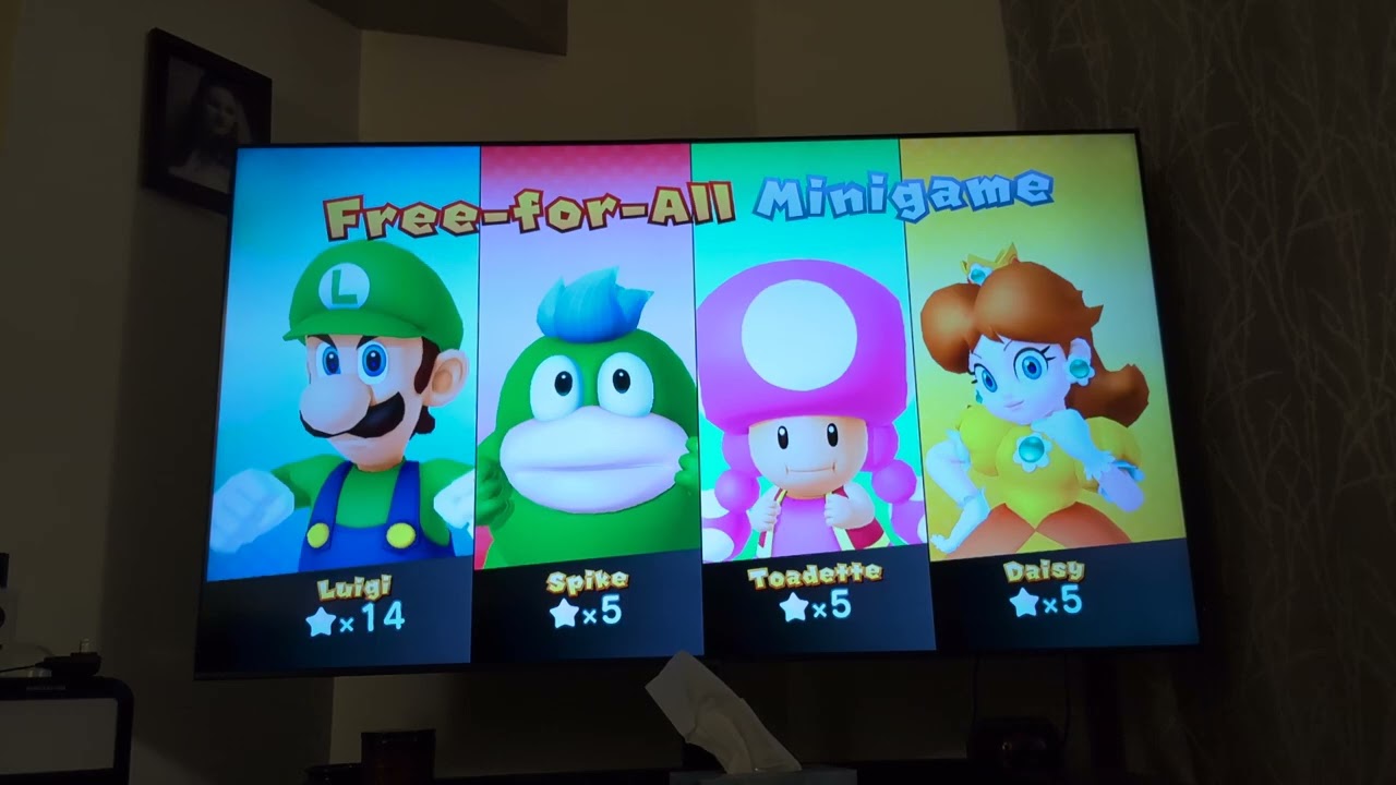 Mario plushies play Mario party 10 solo part 6 showdown round 2 at chaos Castle