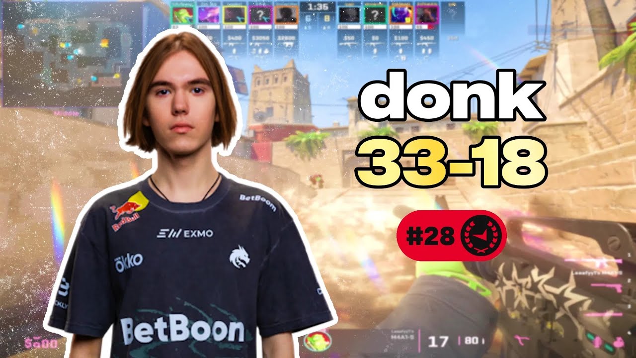 DONK 33-18 EU FACEIT POV (Мираж) | 4608 ЭЛО