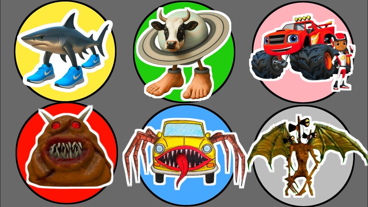 Spin Wheel !! Car Eater vs Siren Head Devil, Blase Monster, Pou Eater