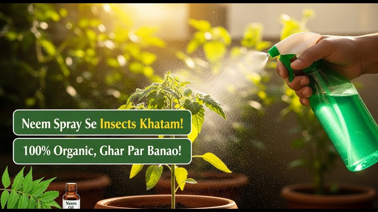 Neem Se Banayin 100% Organic Pesticide | Insects Khatam in 1 Spray! 🐛🌿