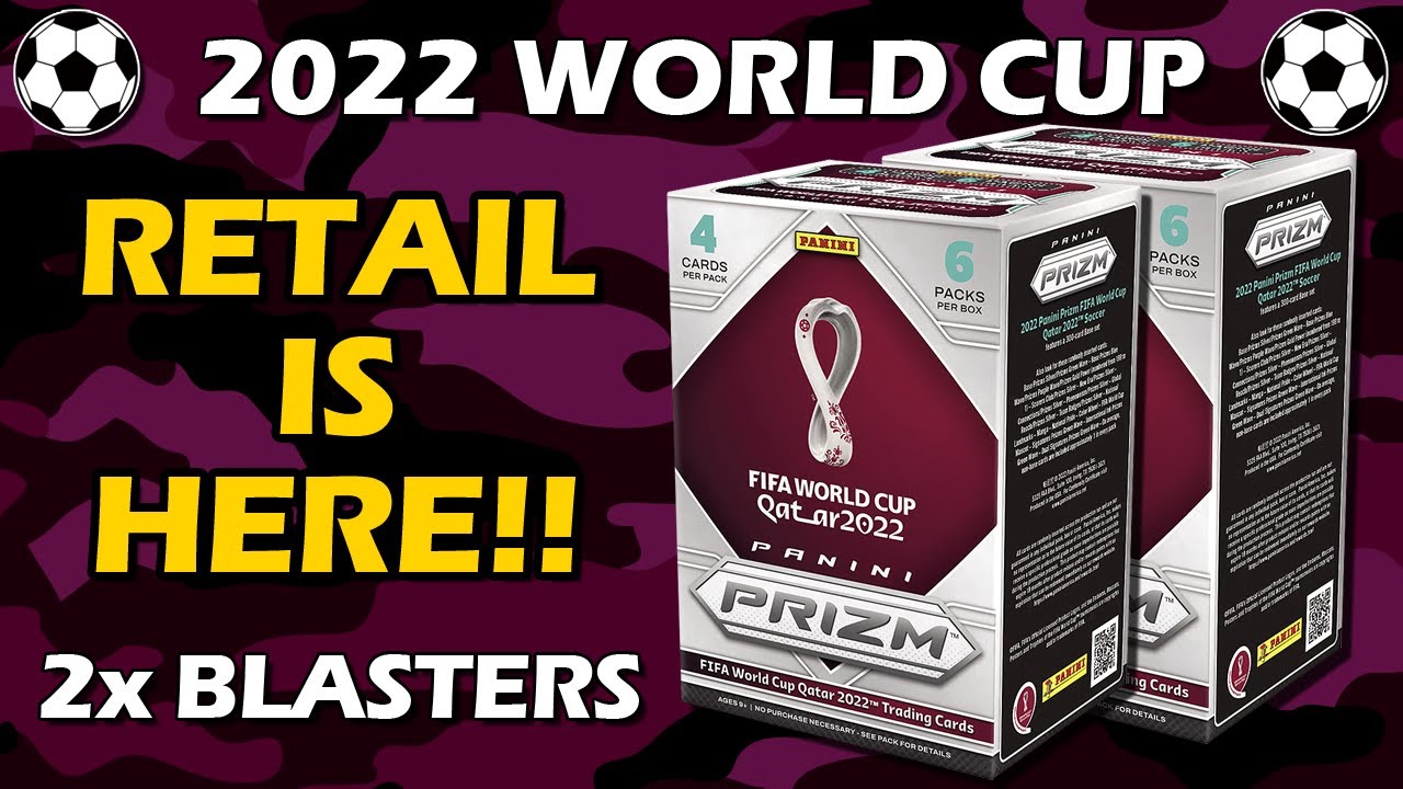 РОЗНИЧНАЯ ПРОДАЖА УЖЕ ЗДЕСЬ!! Обзор коробки Panini Prizm FIFA World Cup Blaster 2022 года с двумя...