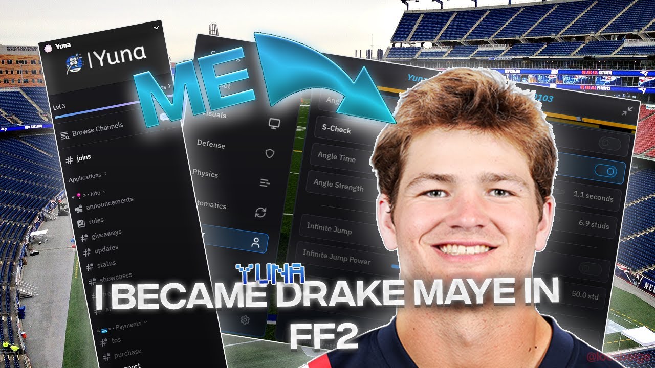I BECAME DRAKE MAYE IN FF2 WITH YUNA QB AIMBOT | YUNA HUB PAID SCRIPT #1