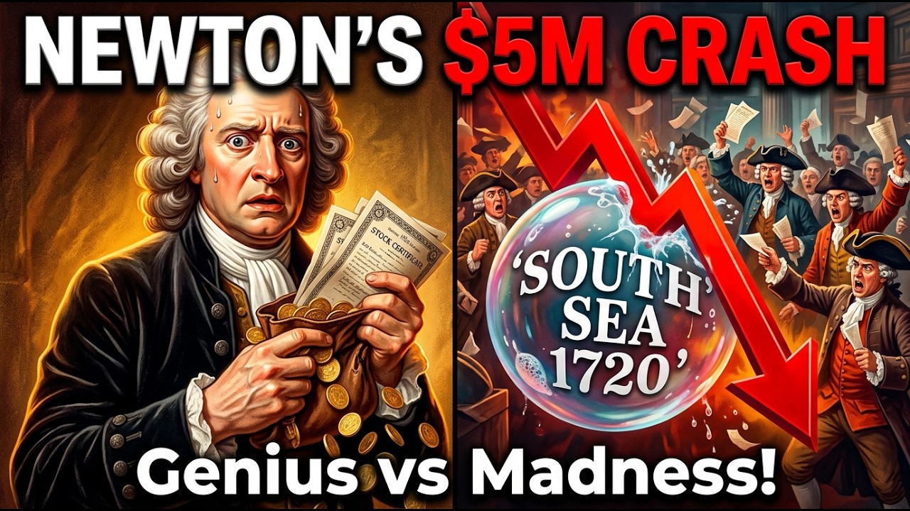 YouTube Video Title:Newton's $5M Stock Crash: Genius vs. Bubble Madness! 😱