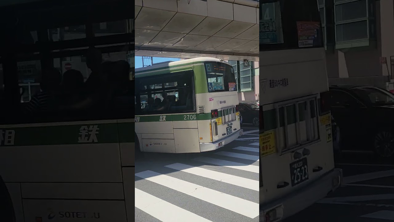 相鉄バス　２７０６号車　旭３２系統　岸本経由　二俣川駅北口行　免許センター入口交差点右折　#相鉄バス #二俣川 #いすゞ #ワンステップバス #sotetsu #isuzu #shorts