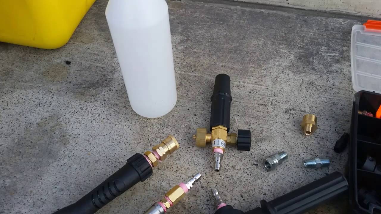Setting up and testing a high pressure foamer