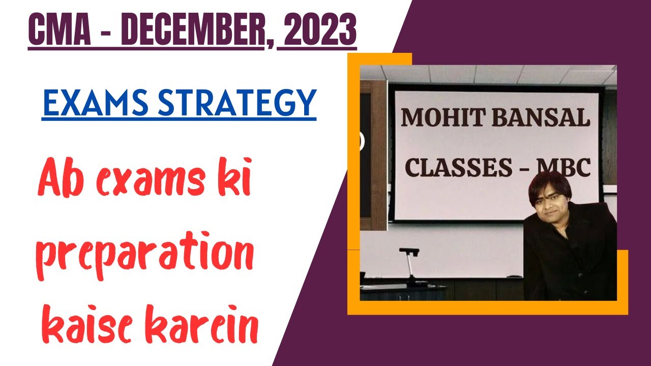 CMA - DECEMBER 2023 - EXAMS STRATEGY || HOW TO PREPARE FOR CMA DECEMBER, 2023 EXAMS