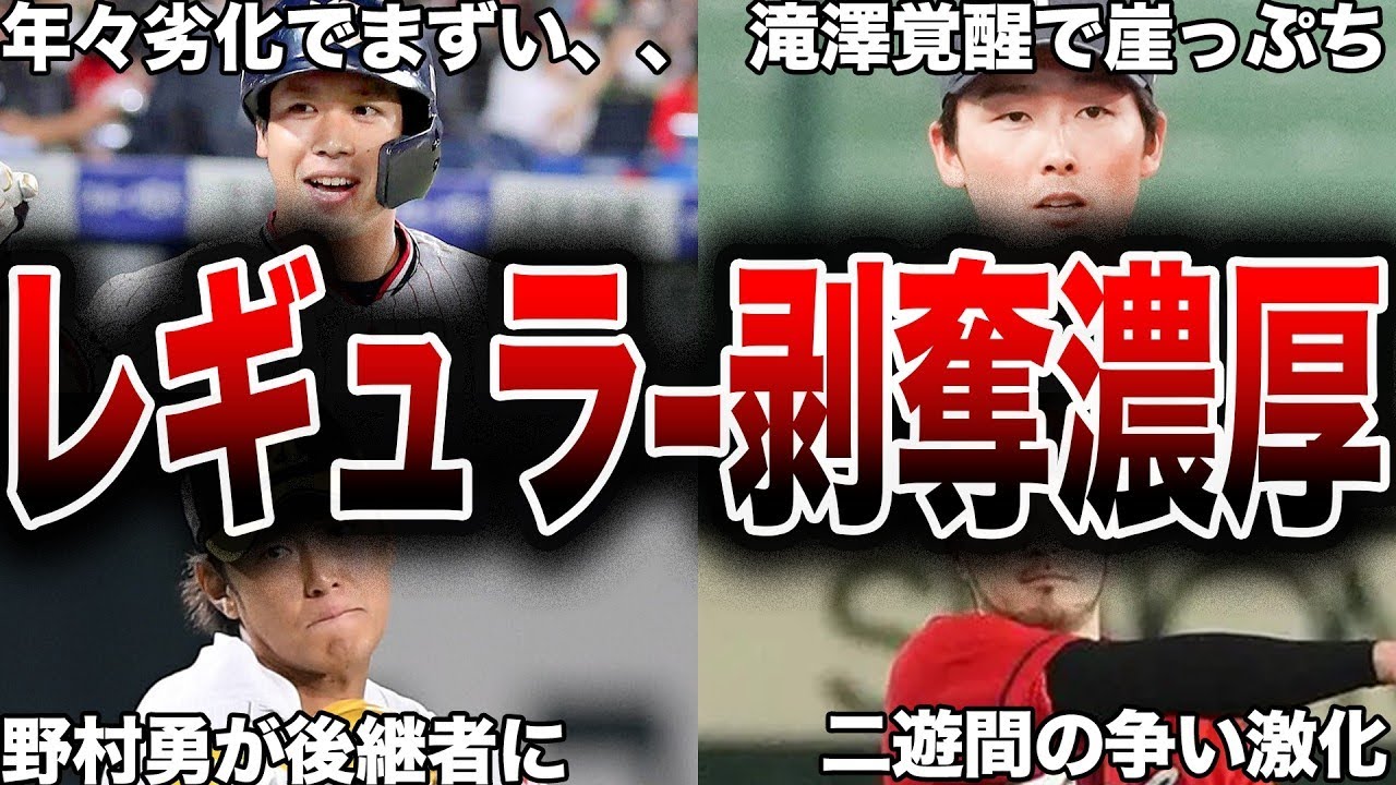 【レギュラーはく奪】2026年シーズン、レギュラーが確約でなく立場的にも厳しくなっている大物現役選手たち7選