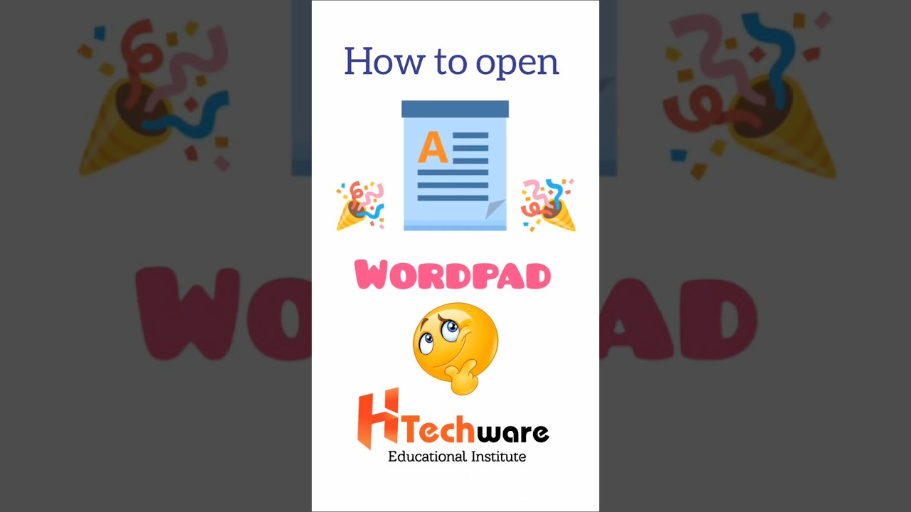 How to open wordpad in computer | Wordpad tutorial tips and tricks