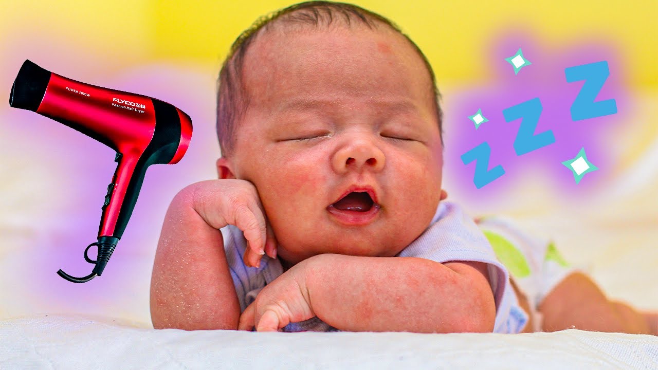 10 часов белого шума фена для сна. Спокойный сон всю ночь напролет