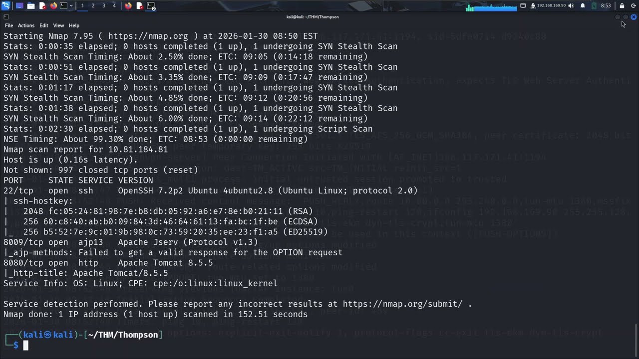 TryHackMe Thompson Walkthrough | Apache Tomcat Exploitation
