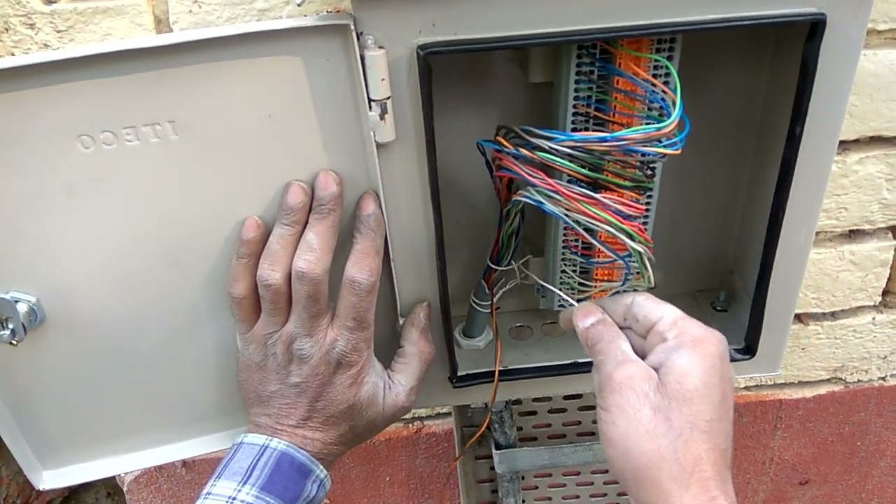 20 pair old model telephone cable color code D.B connection for wagon...