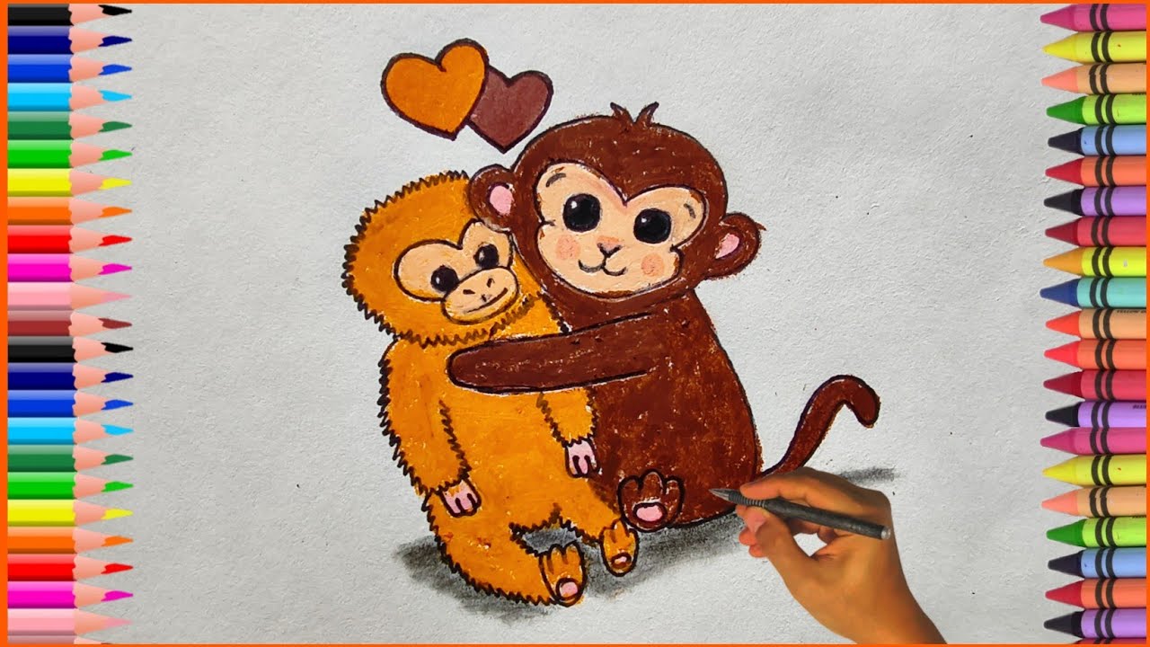 How to draw Punch the monkey🐵|Easy drawing 