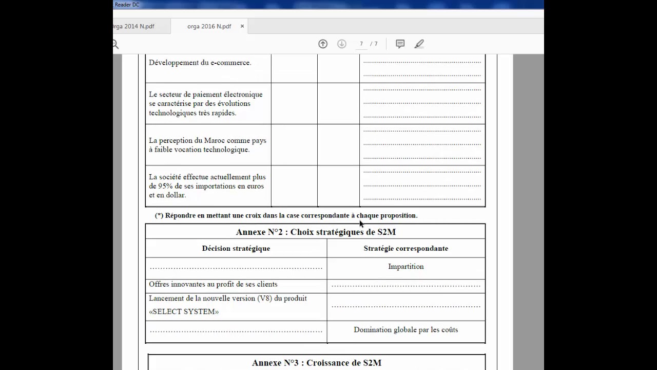 2 exercices des chapitres 1 & 2  ''EOAE'' des examens nationaux 2014 & 2016