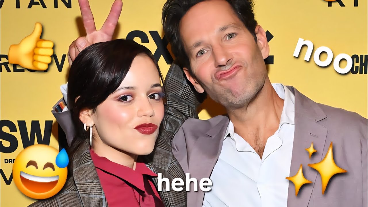 Jenna Ortega and Paul Rudd being random for 2 minutes and 58 seconds 