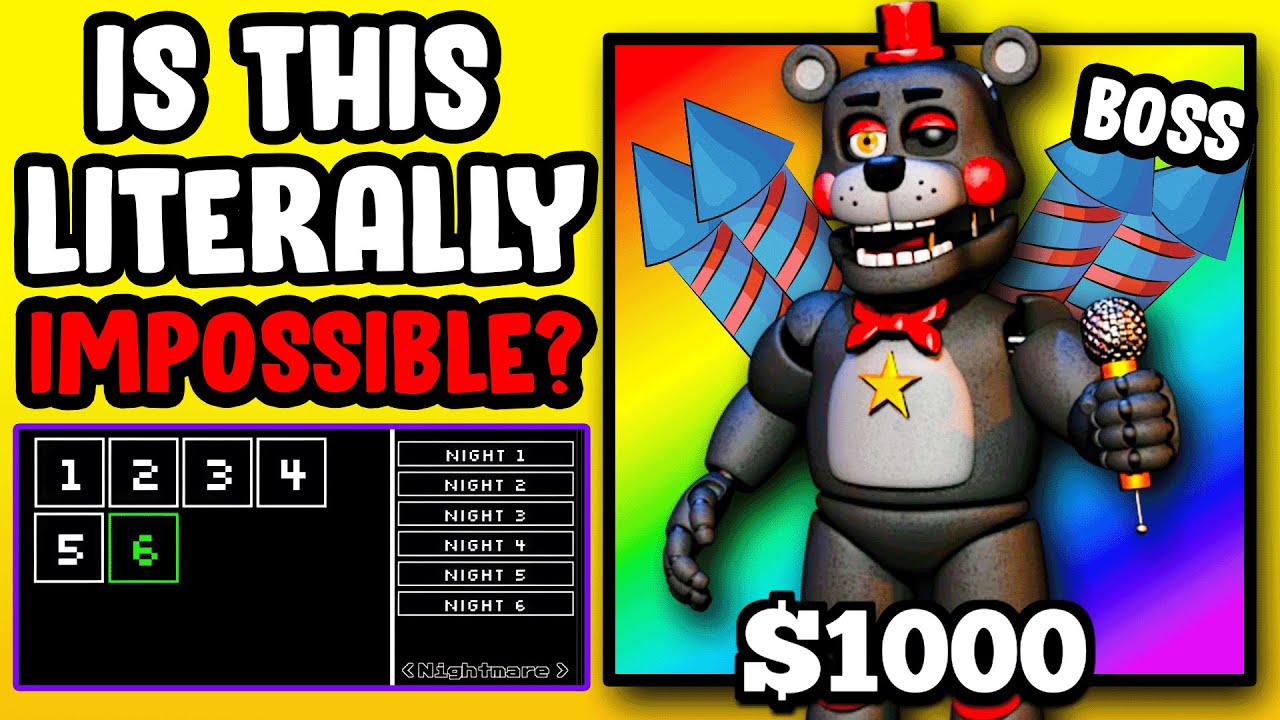 NEW GAME 6 MAPS CANNOT BE BEATEN... (Five Nights TD)