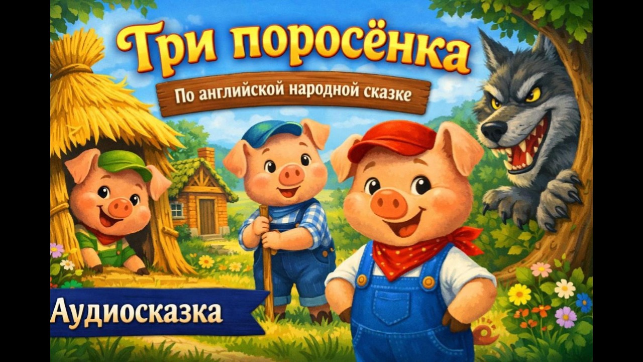 три поросёнка #засыпайка #аудиодлядетей #аудиосказка #аудиосказки