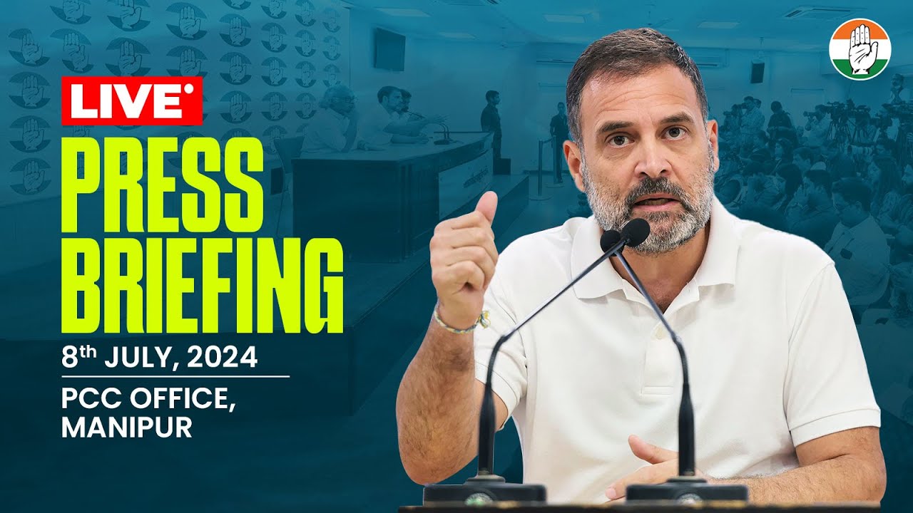 Press Briefing, PCC Office, Imphal, Manipur | Rahul Gandhi
