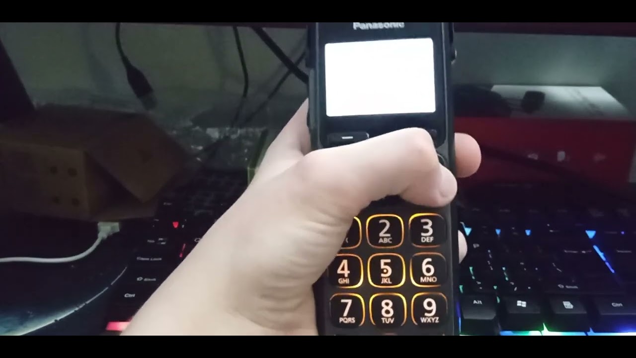 How to turn on silent mode on a panasonic phone