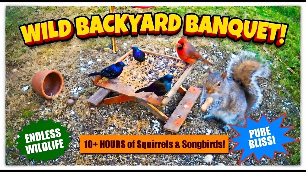 HOURS OF BIRDS AND SQUIRRELS