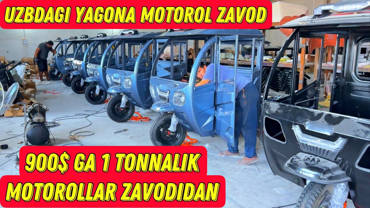 900$ 1 TONNALIK MOTOROLDI ZAVODING OLING ANA