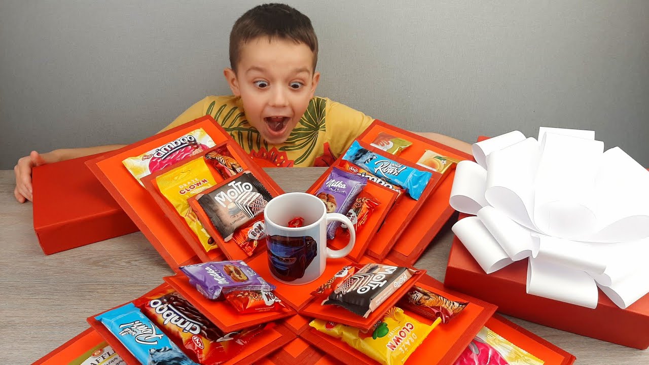 Огромная Коробка Сюрприз! Подарок на День Рождения!