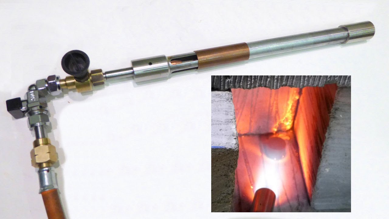 Testing a home made propane furnace burner