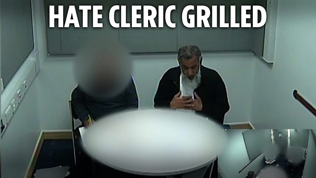 Shameful moment jailed hate preacher Anjem Choudary tries to fool cops over banned terror group