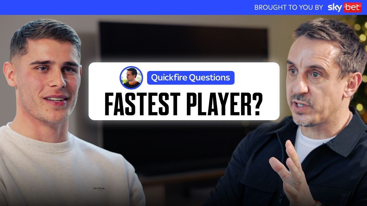 Micky van de Ven Quickfire Questions with Gary Neville | The Overlap