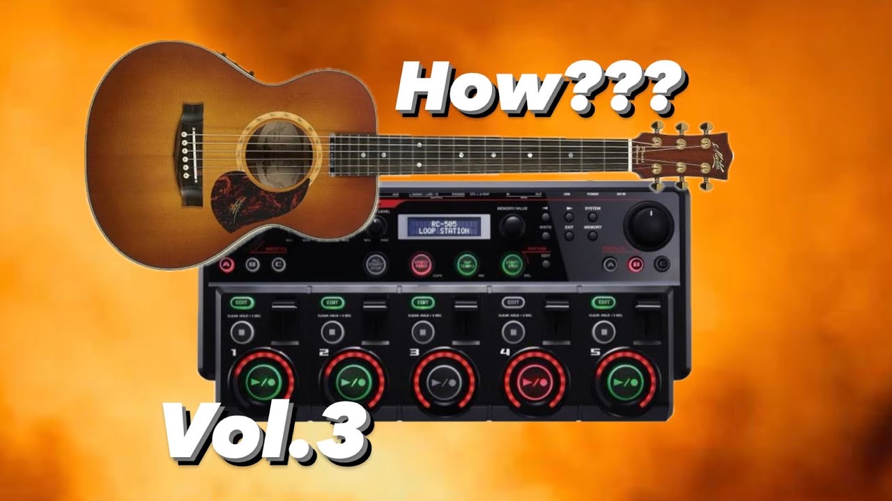 Step by step tutorial - How I use the BOSS RC 505 with an acoustic guitar and midi keyboard (Vol 3)