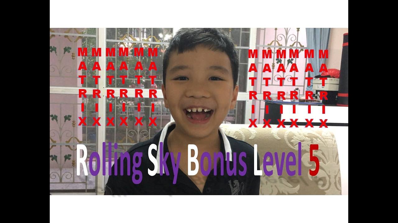 Rolling Sky  - Matrix / Adam Story (So Close to 100% with His Rap Song While Playing)