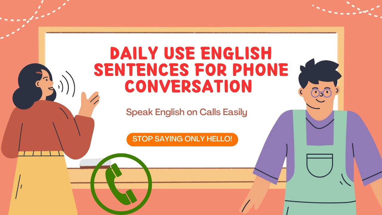 Daily Use English Sentences for Phone Conversation | Speak English Confidently on Calls #viral