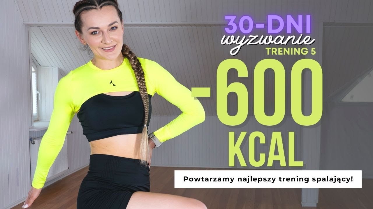 Wyzwanie LATO 🔥 5: Trening Interwałowy -600 kcal  | Monika Kołakowska