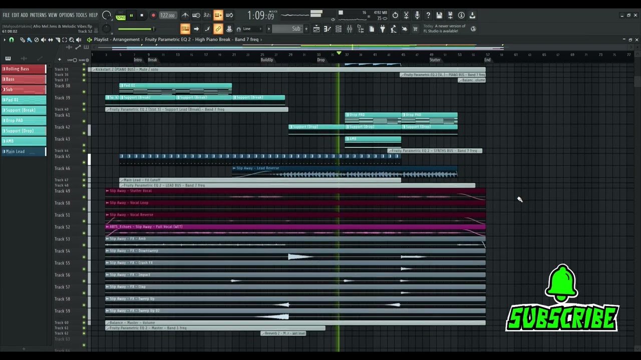 Afro Melodic House FL Studio Project (FLP) – Deep & Melodic