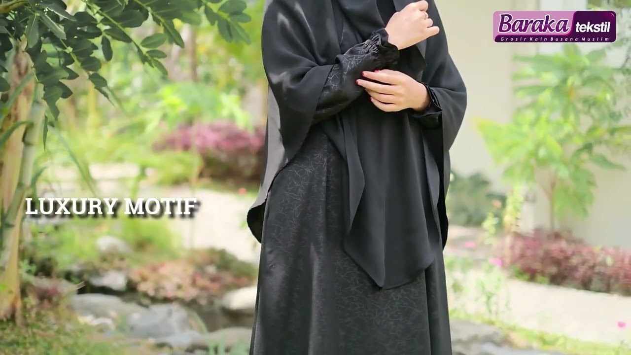 Gamis Super Elegant dengan Material Bahan Maurita Embos Rosella moon