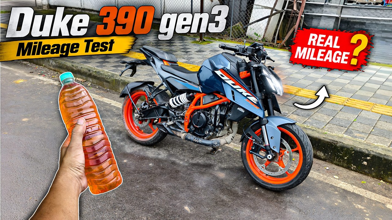 DUKE 390 GEN 3 Mileage Test || 😱 Shocking Results! 💥