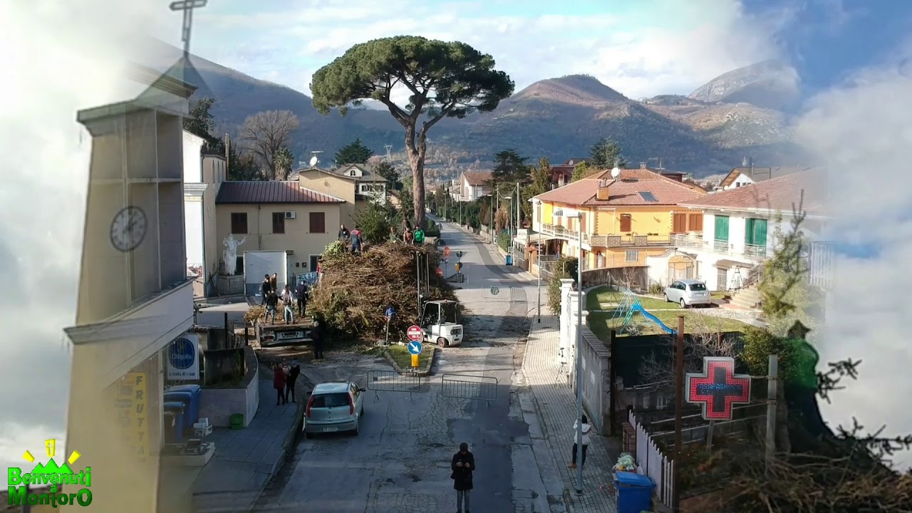 FALÒ DI SANT'ANTONIO ABATE A CALIANO DI MONTORO IN TIME LAPSE ED IMMAGINI AEREE DRONE.