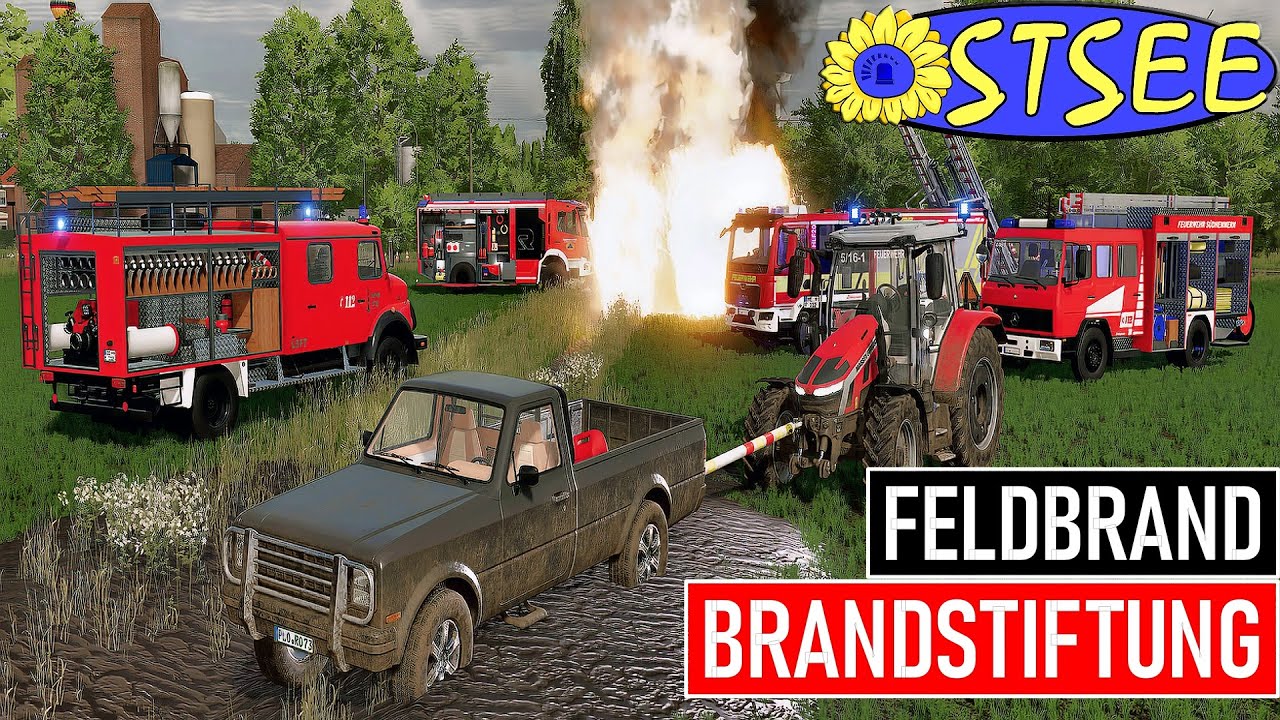 LS22 OSTSEE - FELDBRAND mit Sirenenalarm 🔥 Feuerwehr rettet Brandstifter