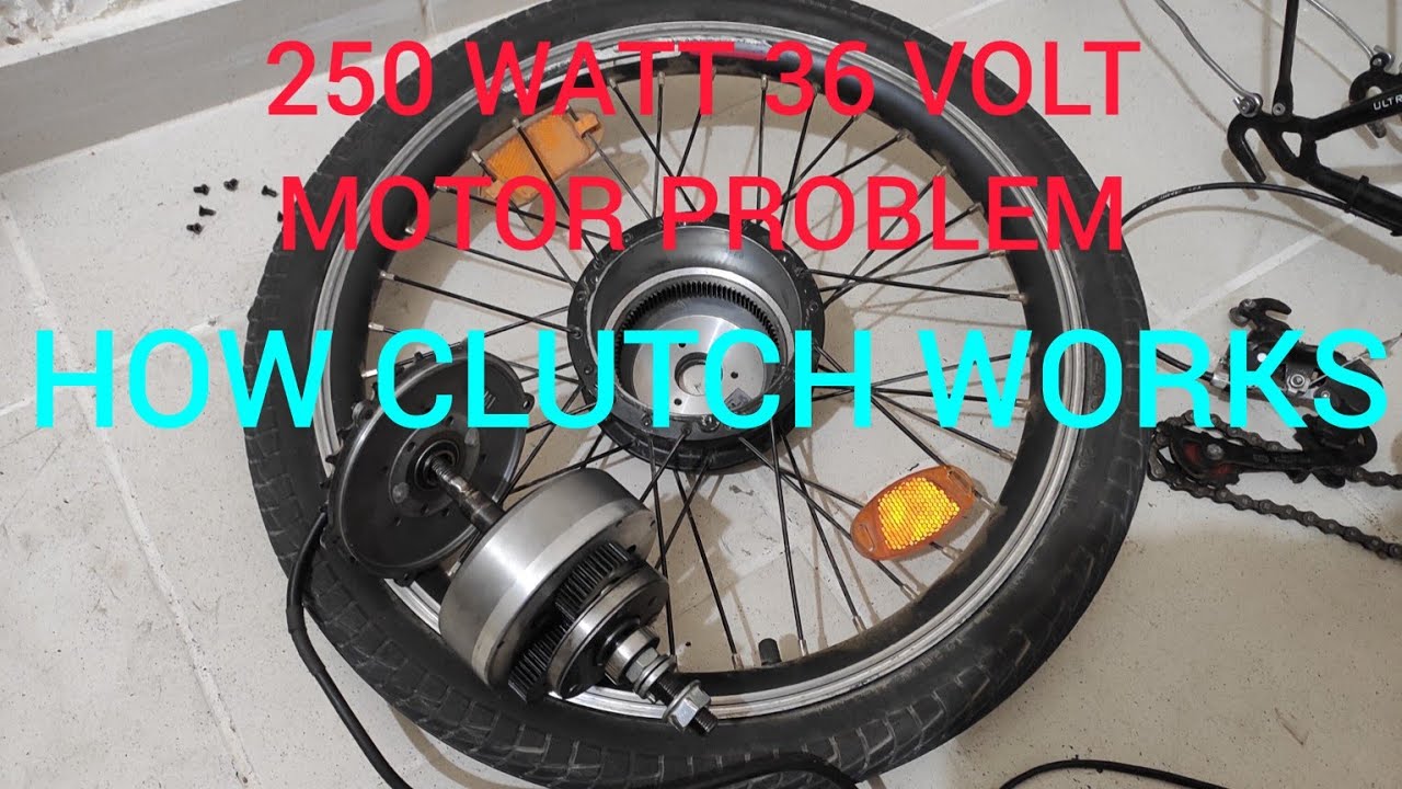 e-bike 250W motor how the clutch works (repair attempt).