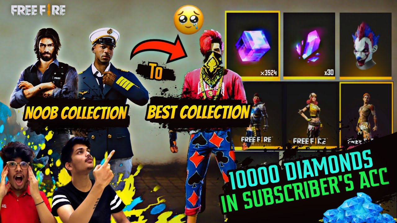 WE BOUGHT 10000+++ DIAMONDS IN A RANDOM SUBSCRIBER ACCOUNT || HIS REACTION - TWO SIDE GAMERS