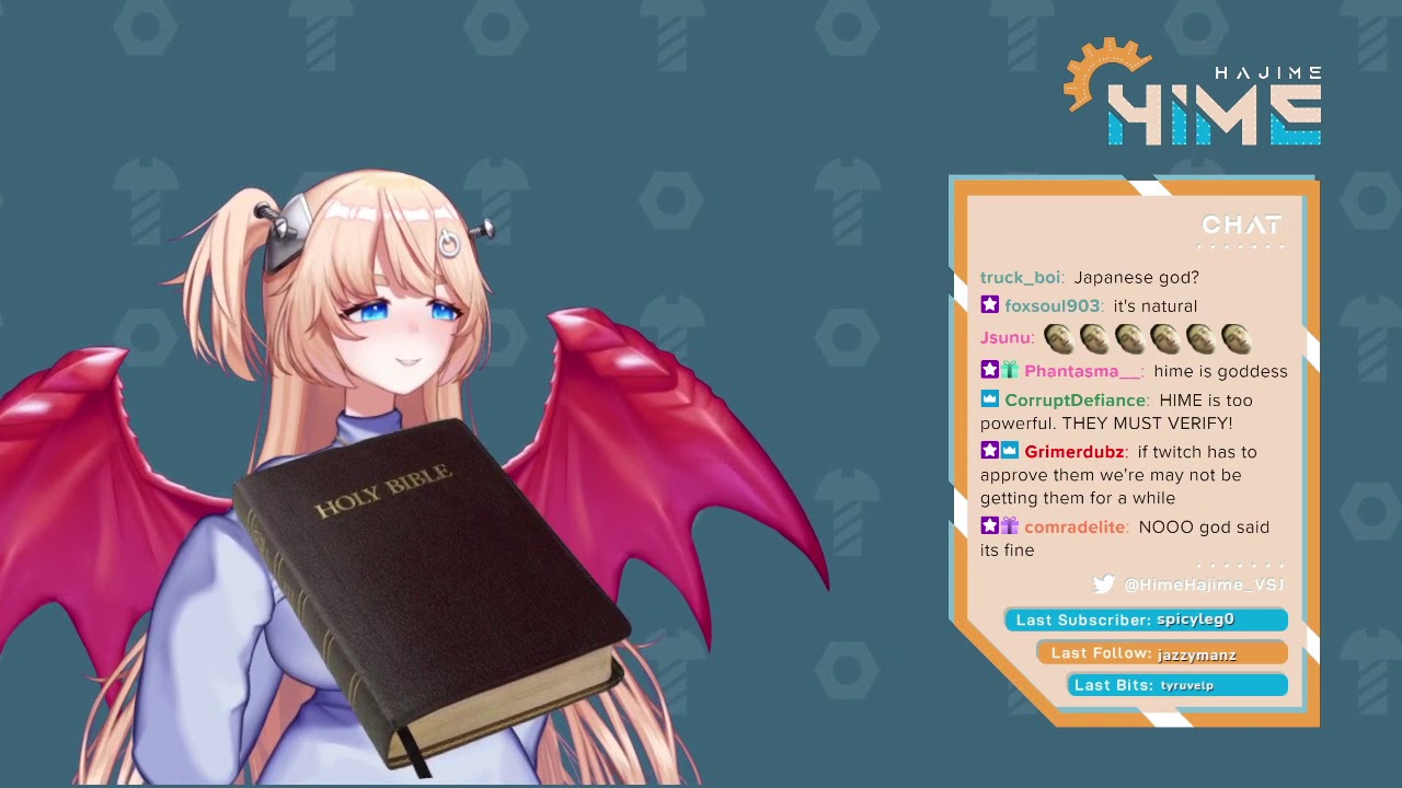 Hime Hajime's BIG FAT BIBLE! #Shorts