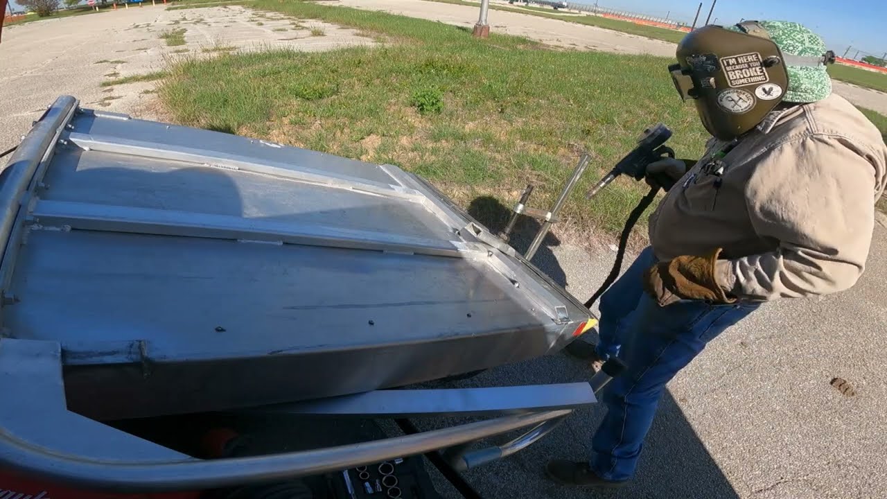 Onsite Aluminum Welding.