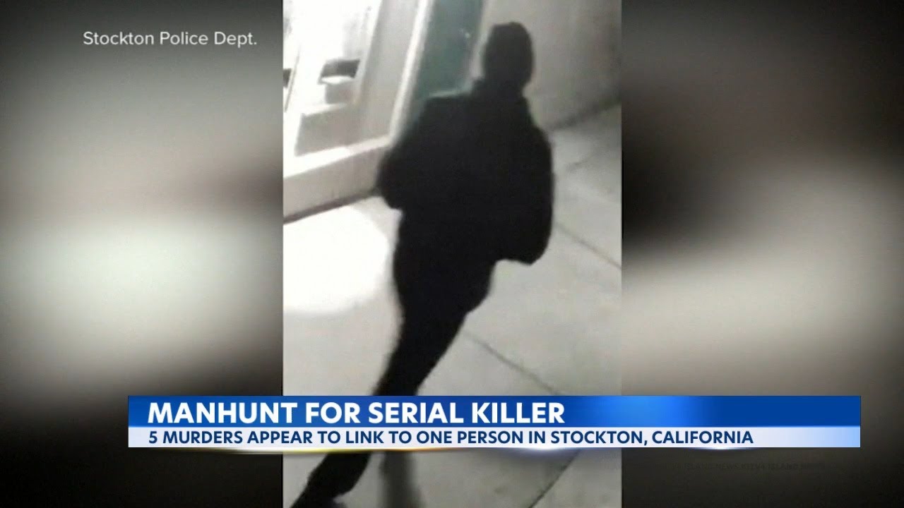 Manhunt underway for serial killer in Stockton, California after 5 men found dead