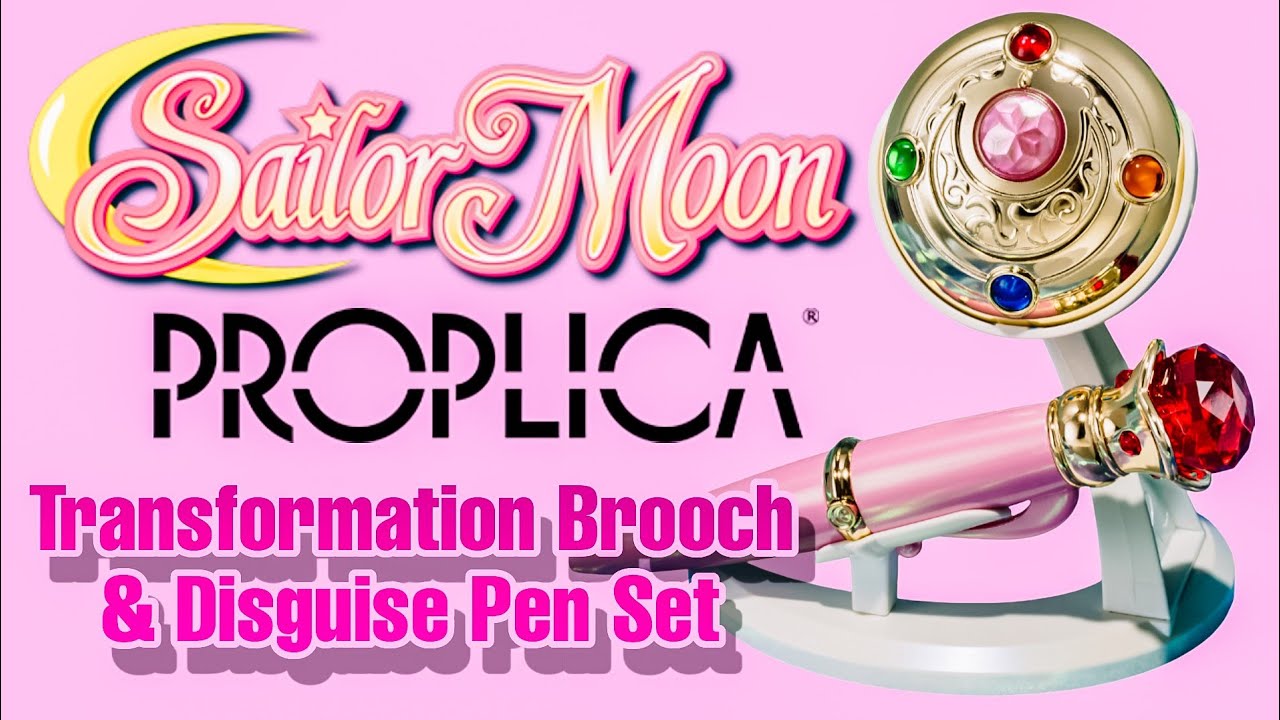 Proplica Sailor Moon Transformation Brooch & Disguise Pen Set