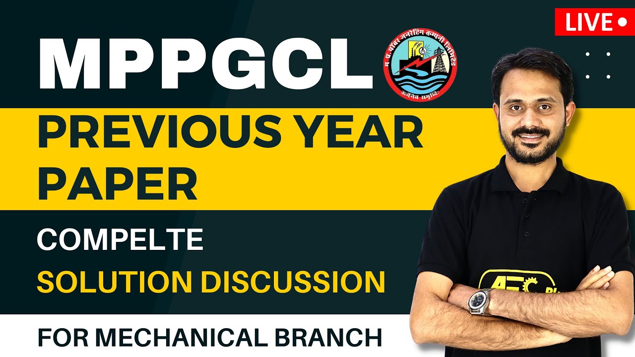 MPPGCL Mechanical Previous Year Question Paper | 2018-19 | MPPGCL Recruitment 2023| MP Energy 2023